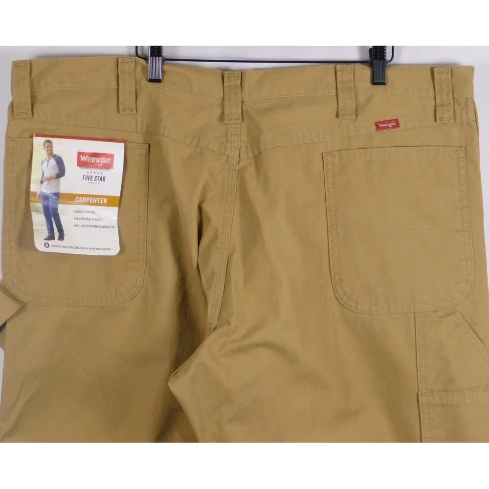 Wrangler Work Pants 44x30 Carpenter Five Star‎ Canvias Relaxed Fit Utility C141